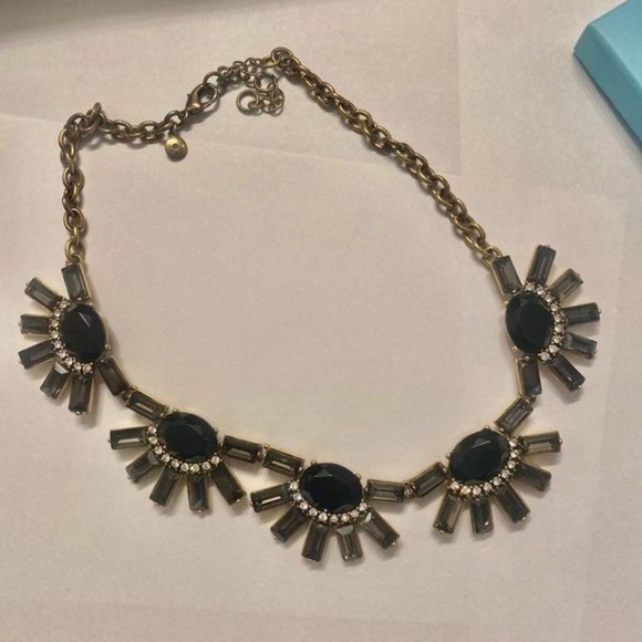 J Crew black statement necklace - Picture 1 of 3